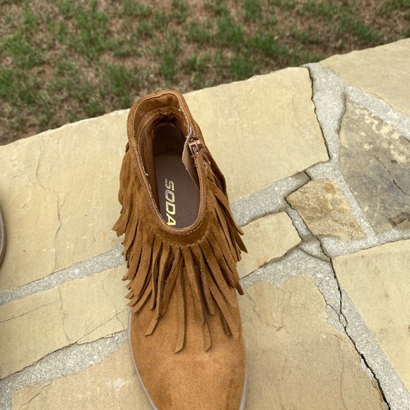 Soda Ankle Boots with Fringe worn a few times in Good Condition - Picture 8 of 9